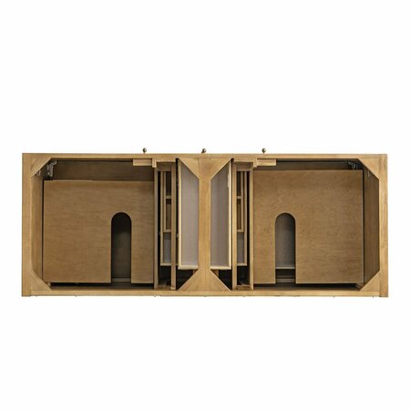 James Martin Vanities Hudson 60in Double Vanity Cabinet, Light Natural Oak 435-V60D-LNO